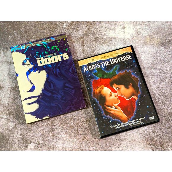 Rock Movie Double Feature The Doors & Across the Universe DVD Bundle - Picture 1 of 5